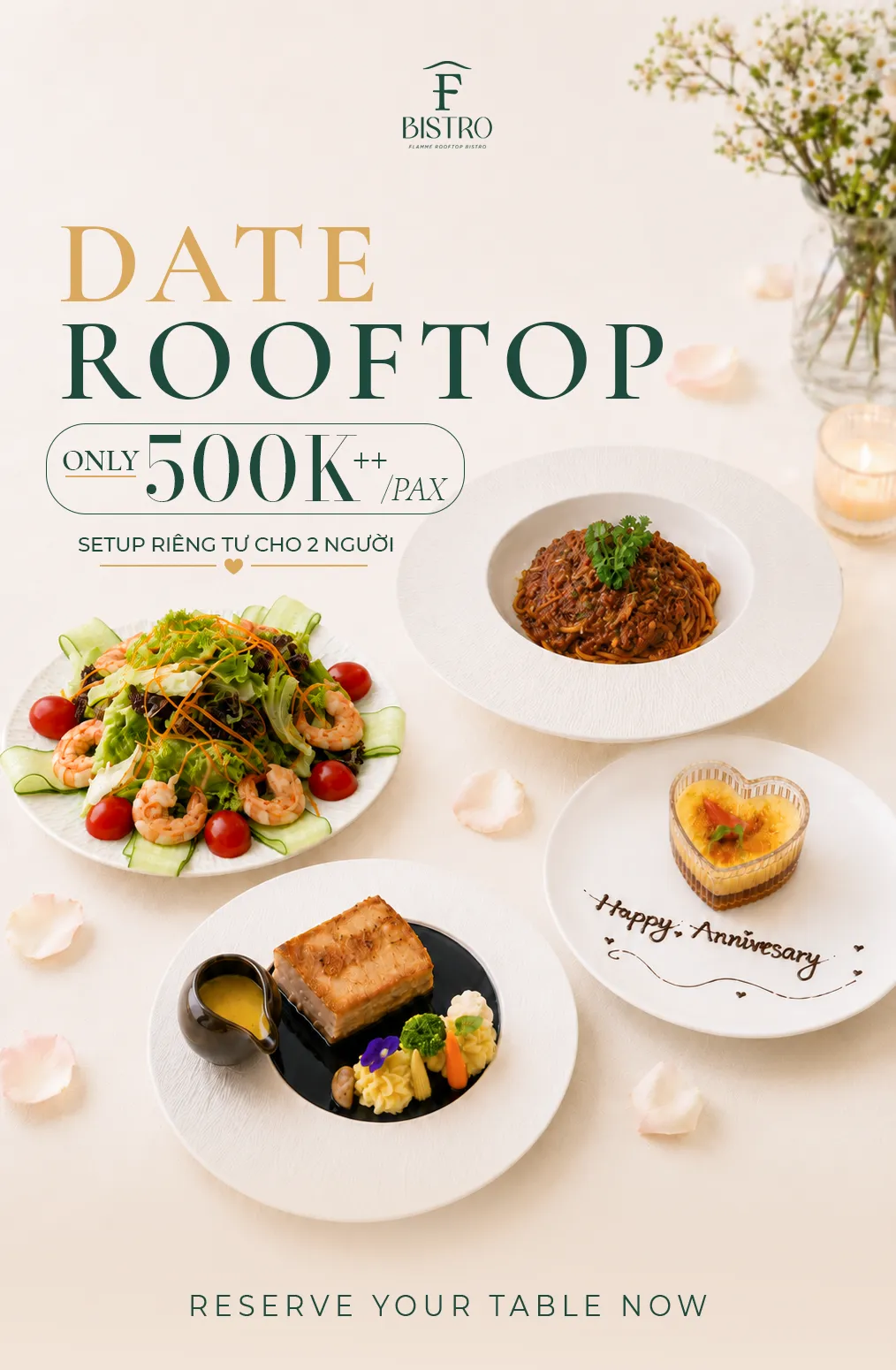 🚨 CÓ HẸN VỚI F-BISTRO – DATE ROOFTOP SANG CHẢNH CHỈ 500K