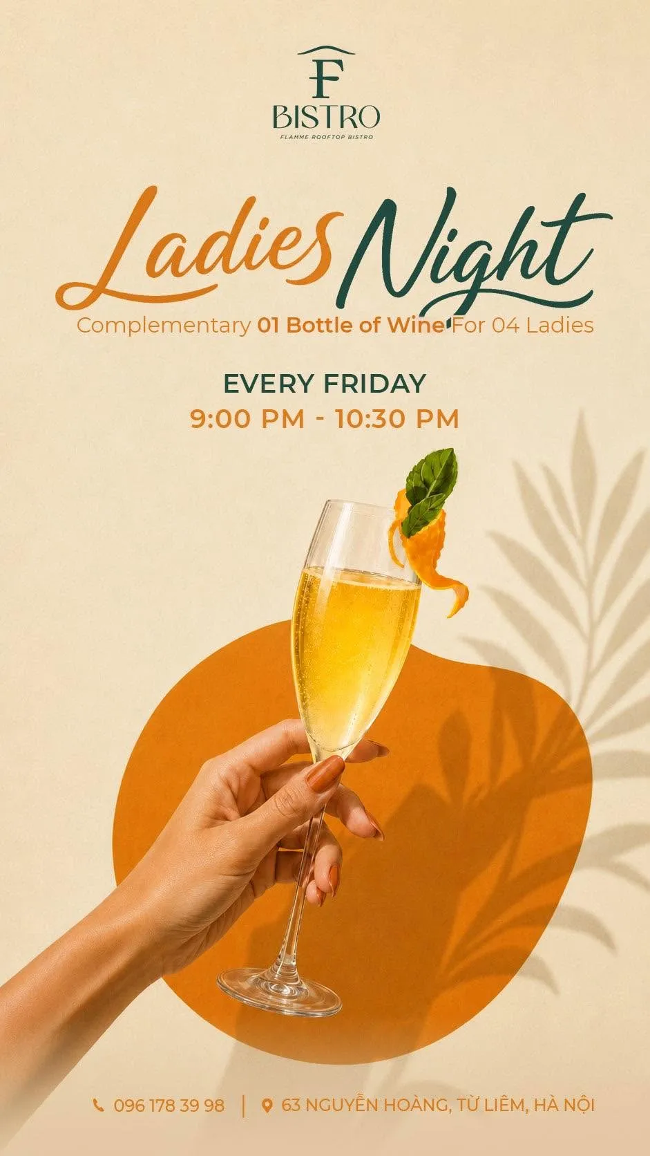 🥂 LADIES NIGHT & MORE AT F BISTRO